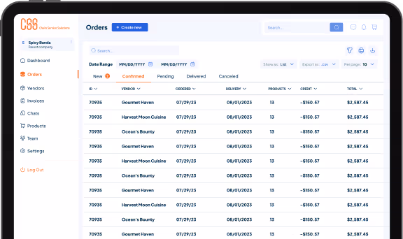 Restaurant Food Vendor Invoice System: Simplify Orders and Payments